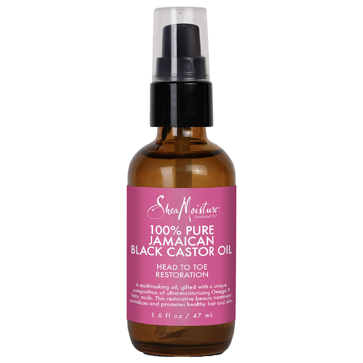 SHEA MOISTURE 100% Pure Jamaican Black Castor Oil, 1.6 fl oz (47 ml)