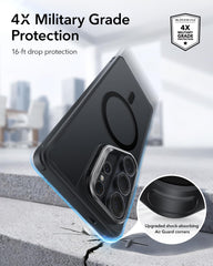 ESR for Samsung Galaxy S26 Ultra Case with Stand, Compatible with MagSafe, Military-Grade Drop Protection Magnetic Phone Case for Samsung Galaxy S26 Ultra, Scratch-Resistant Back Cover, Frosted Black