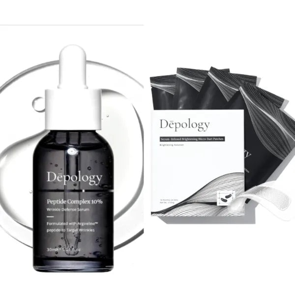 Depology Peptide Complex 10% Wrinkle Defense, Serum-Infused Micro Dart Under Eye Patches | 4 Pairs