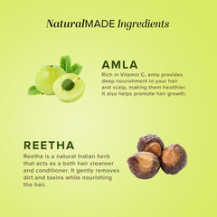 Khadi Natural Amla & Reetha Hair  210ml|For HConditionerair Fall Rescue