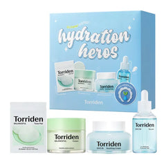 Torriden Softly Hydration Heroes Gift Set | DIVE IN HA Serum & Soothing Cream + BALANCEFUL Cica Cream & Toner Pad | Korean Skincare Set
