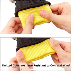 MAKINGTEC Kids Thickened Ski Gloves, Kids Winter Warm Gloves, Warmest Waterproof and Breathable Snow Gloves for Cold Weather, Cold Weather Windproof Thermal Gloves for Boys & Girls, Thick section