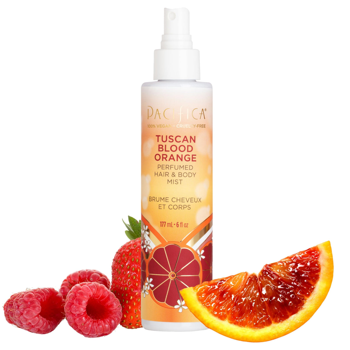 Pacifica Beauty Perfumed Hair & Body Mist, Tuscan Blood Orange, 6 Fl Oz (1 Count)