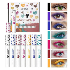 Nalacal 7 Colors Waterproof Mascara Set, Long-lasting Magical Mascara for Thickening Eyelashes
