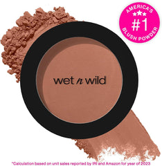 wet n wild Color Icon Blush, Effortless Matte Natural Sheer Glow & Seamless Blend, Luxuriously Infused Smooth Jojoba Oil, Cruelty-Free & Vegan - Naked Brown