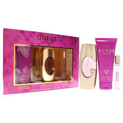 GUESS Gold for Women Edp 75ml + 200ml Bl + 15ml Mininture Gift Set