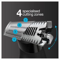 Braun Series X – Beard Trimmer, Shaver and Electric Razor for Men, Durable One Blade, One Tool for Stubble, Hair and Tricky Areas - XT3100