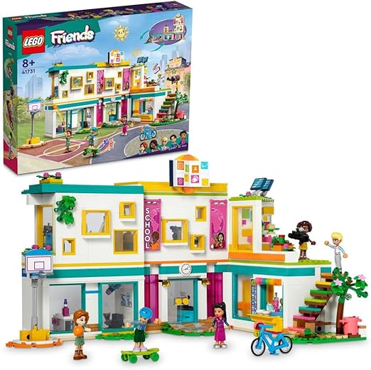 LEGO 41731 Friends Heartlake International School Playset, Building Toy for Kids, Girls and Boys with 5 2023 Character Mini-Dolls & Accessories, Birthday Gift Idea