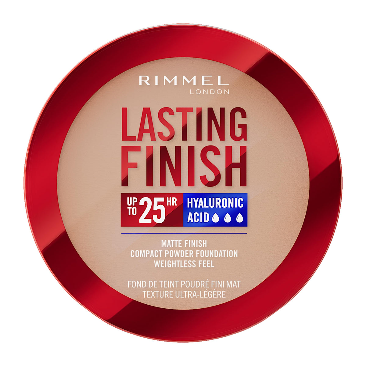 Rimmel Lasting Finish, 005 Ivory, Compact Foundation, Soft-Focus Finish, Matte Finish, Full Coverage, SPF20, Vegan Formula, 7g
