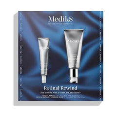 Medik8 Retinal Rewind Kit Retinal Face Serum and Under Eye Cream for Puffiness and Wrinkles Smoothing Serum for Face Hydrates Skin 2 pc