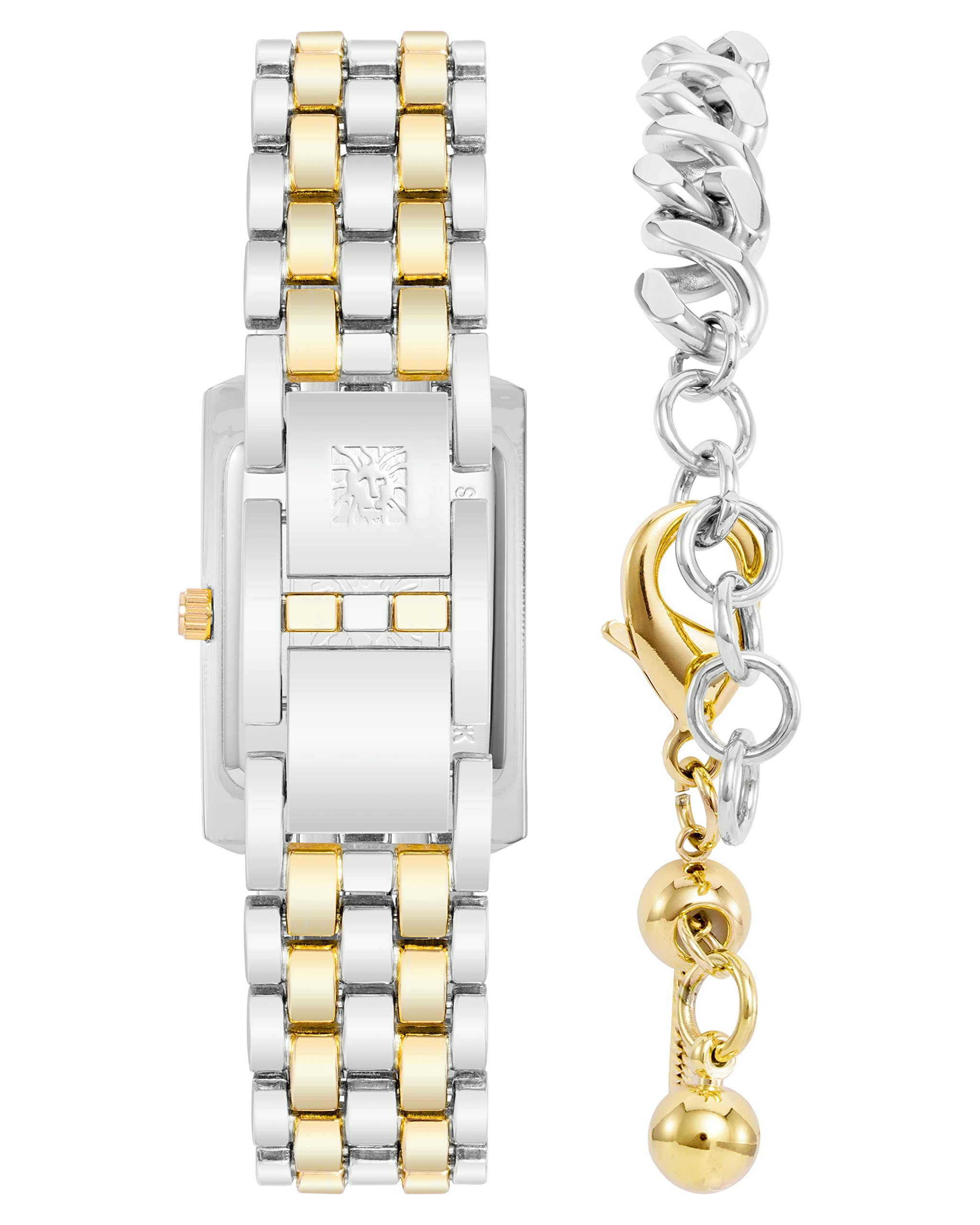 Anne Klein Women Analog Mixed Metal Silvertone Watch, Silvertone