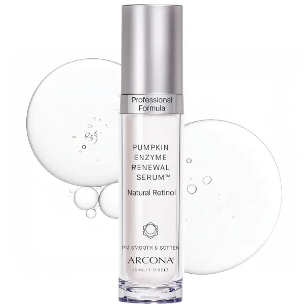 ARCONA Pumpkin Enzyme Glow Serum – Transforms Dull Skin Overnight with Plant-Based AHAs & Natural Retinol | Reveals a Brighter, Smoother Complexion | Gentle Retinol Serum for Face - 1.17 fl oz