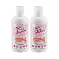 Dippity-Do Girls With Curls Ultra-Hydrating Coconut Curl Milk, Leave-In Conditioner, Curly Hair Cream For Women, Anti-Frizz, Deeply Nourishing & Moisturizing, Softening & Smoothening, 2 Pack