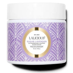 LaLicious Sugar Lavender Sugar Scrub, Exfoliating Body Scrub, Moisturizing Extraordinary Whipped Body Exfoliator, Gentle Exfoliating Body Scrubber Exfoliator for Radiant Skin, No Parabens - 16oz