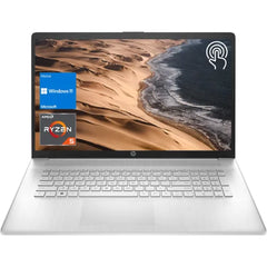 HP 17.3" HD+ Touchscreen Laptop, AMD Ryzen 5 5625U, 16GB DDR4 RAM, 1TB PCIe NVMe SSD - Silver