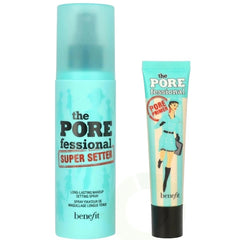 Benefit Prime & Set Pore Pack 2-Piece Set, (0.74 Ounce Pore Primer + 4.0 Ounce Setting Spray)