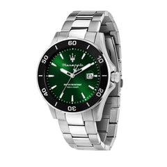 Maserati Lifestyle Date Analog Dial Color Green Watches for Men - R8853100038, Green, 43, Classic