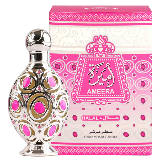 Oud Khaleeji ATTAR AMEERA 20ml Perfume Oil - Exquisite and Captivating Middle Eastern Fragrance Oil for a Lasting Sensory Experience