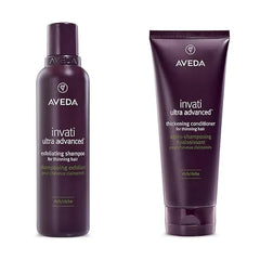 Aveda Invati Ultra Advanced Exfoliating Shampoo & Thickening Conditioner Rich Duo for Medium to Thick Thinning Hair Types Normal to Oily Scalp Part of 4 Step System 6.7 Fl Oz