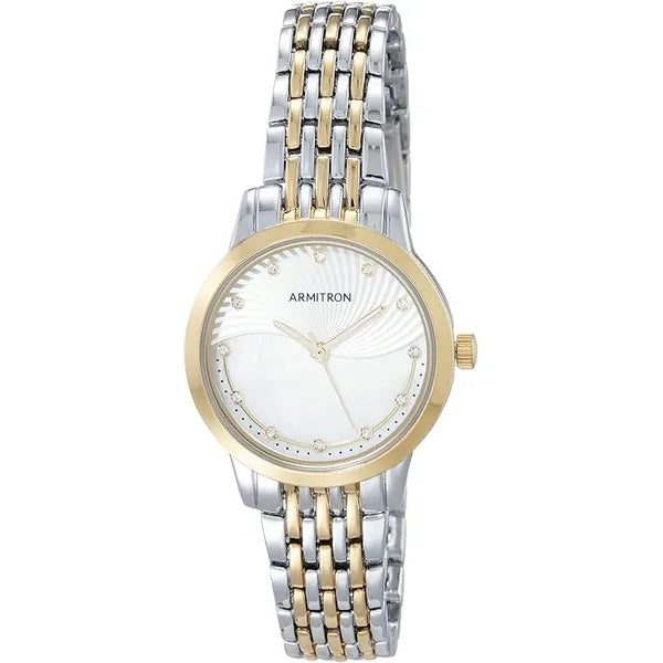 Armitron Women's Genuine Crystal Accented Bracelet Watch, 75/5821, Two Tone