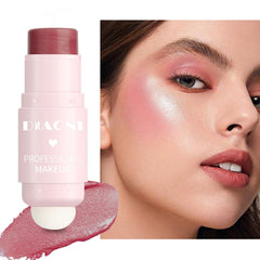 NALACAL 3 Pcs Cream Contour Sticks, Shades with Highlighter and Bronzer & Blush for Cheeks Eyes Lips Lightweight Dewy Finish Blush Stick Waterproof Long Lasting Contour Stick Trio Wand Face Makeup Set