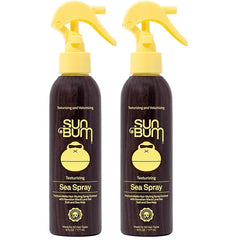 Sun Bum Sea Spray | Texturizing and Volumizing Sea Salt Spray | UV Protection With a Matte Finish | Medium Hold | For All Hair Types | 6 FL OZ Bottle (Pack of 2)