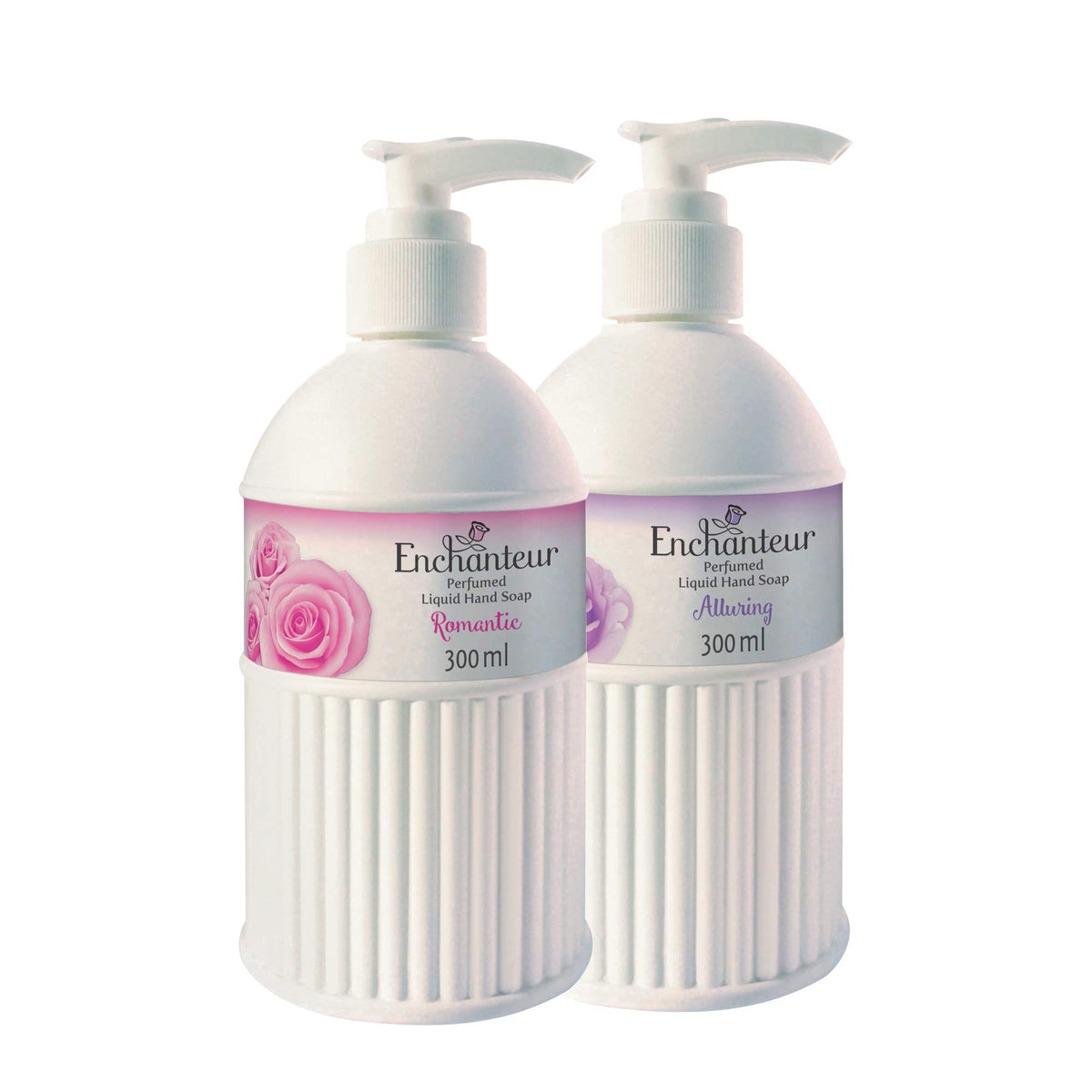 Enchanteur Liquid Hand Soap, Floral Fragrance, Romantic & Alluring, 2 X 300 ml