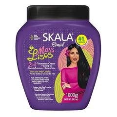 SKALA Mais Lisos Hair Type 1A Hydrate Waves, Anti Frizz 2 IN 1 Conditioning Treatment and Combing Cream