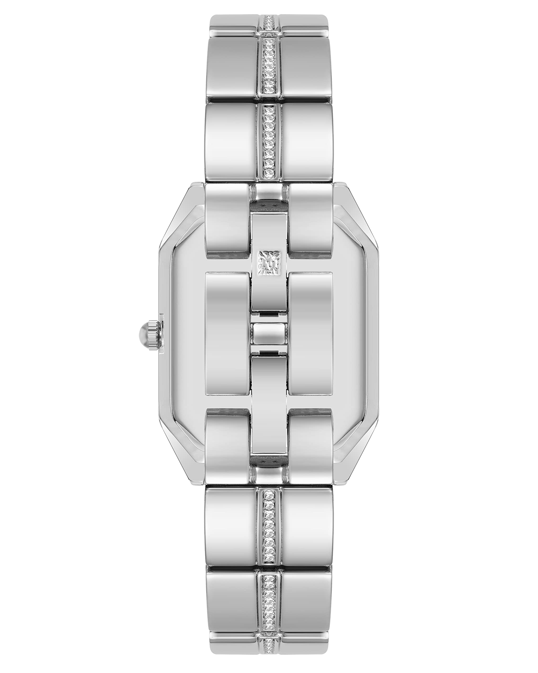 Anne Klein Women's Premium Crystal Accented Bracelet Watch, Silver