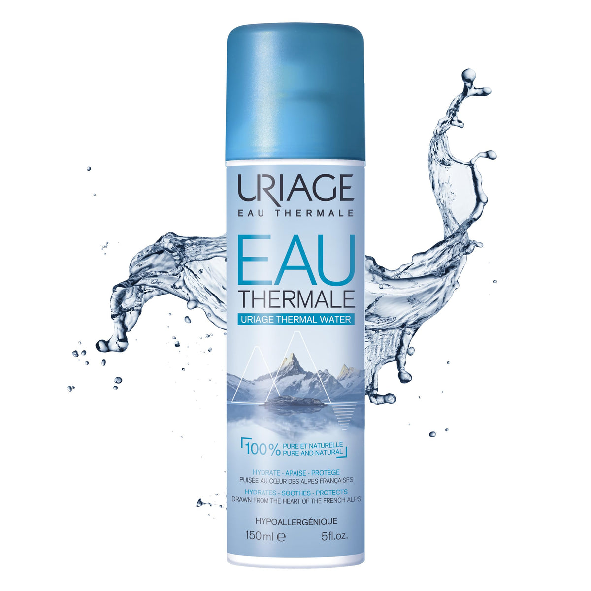 Uriage Eau Thermale Thermal Water Spray – 150 ml | Soothing Hydration Mist for Face & Skin Barrier Care