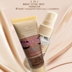 Spray Foundation Makeup | Breathable Face Makeup Set | Breathable Face Makeup Set, High Coverage Foundation Set Hydrates & Moisturizes Face Skin
