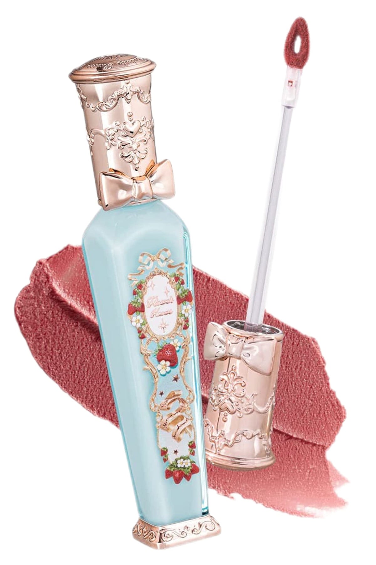 Flower Knows Strawberry Rococo Series Cloud Lip Cream Lipsticks Women Beauty Cosmetic Lip Makeup Easy to Wear Natural Lipstick (01 Soy Milk Cheese)
