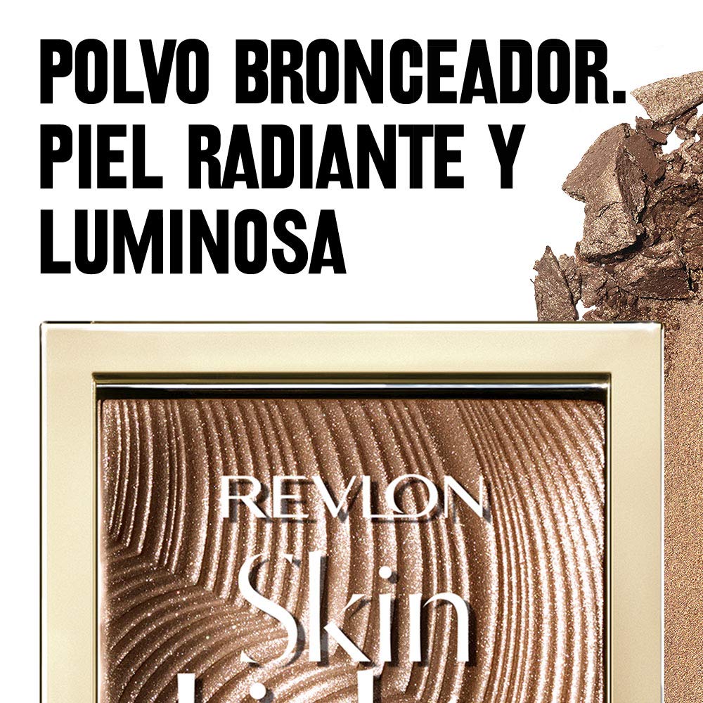 Revlon Skinlights Prismatic Powder Bronzer, Translucent-to-Buildable Coverage, Sunkissed Beam (115)