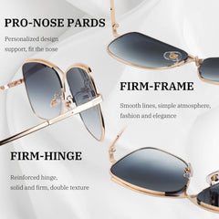 FEISEDY Womens Pilot Sunglasses Oversized Butterfly X Shape Design Cateye Cute Lady Sunglasses B2738