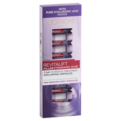 L'Oreal Paris Revitalift Filler Replumping Ampoules 7 x 1.3ml with Pure Hyaluronic Acid