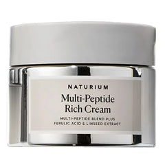 Naturium Multi-Peptide Rich Cream, Hydrating & Nourishing to Help Appearance of Fine Lines & Wrinkles, Vegan, 1.7 oz
