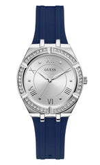 Guess Womens Quartz Watch, Analog Display And Silicone Strap Gw0034L1