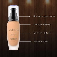 EVAGARDEN Perfect Skin Foundation - Soft Texture Ensures Excellent Coverage and Natural Finish - Visibly Reduces Signs of Aging - Smooth and Moisturizes Your Epidermis - 240 Butterum - 1.01 oz