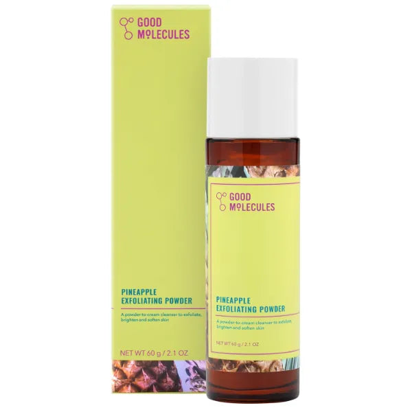 Good Molecules Pineapple Exfoliating Powder - Exfoliating Face Scrub with Natural Enzymes, Gentle Alcohol-Free Facial Cleanser, Skin Care for Face