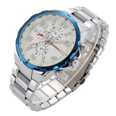 Curren Casual Watch For Men Analog Stainless Steel - 8276 - Silver