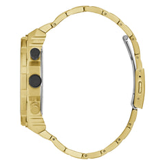 GUESS 48mm Multifunction Skeletonized Watch, Gold-Tone/Black, Quartz Watch