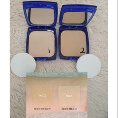 C & E White Face Pressed Powder Foundation Compact - No. 2 Soft Honey