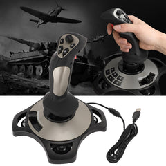 Jectse Computer Joystick with Vibration Function, Programmable Buttons, Compatible with 7 8 10 11 Computer for PC Computer Laptop