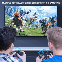 Angju USB Wireless Gaming Controller Gamepad for PC/Laptop Computer(Windows XP/7/8/10) & PS3 & Android & Steam - [Black] (Black)