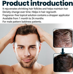 Hair Growth Serum for Hair Loss and Regrowth - 60ml*3 Ginger Solution for Men - Hair Follicle Repair Treatment