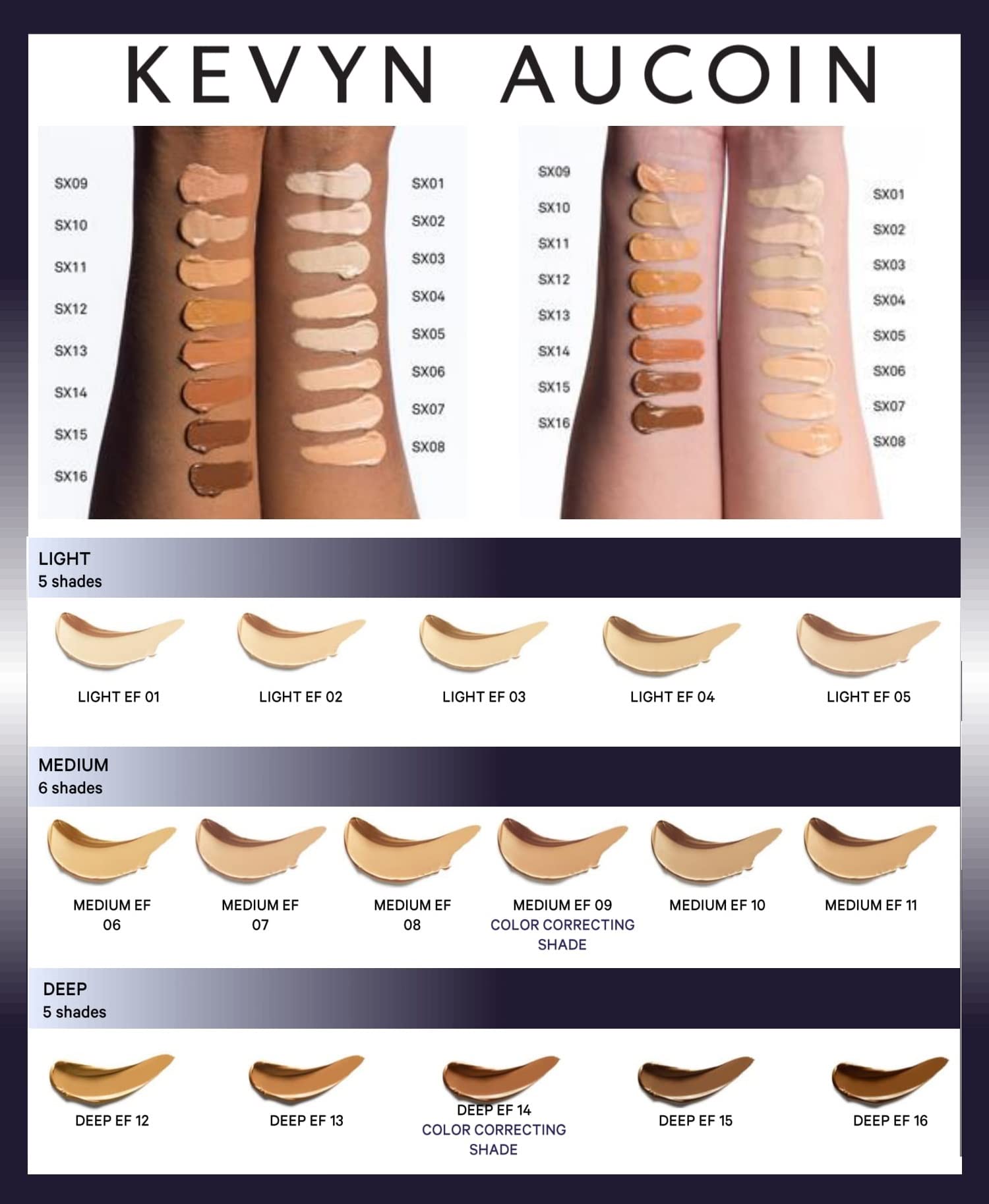 Kevyn Aucoin The Sensual Skin Enhancer, SX 01 (Light) shade: Evens skin tone. All-in-one foundation, concealer, highlight and contour. All skin types. Makeup artist go to that color corrects & covers.