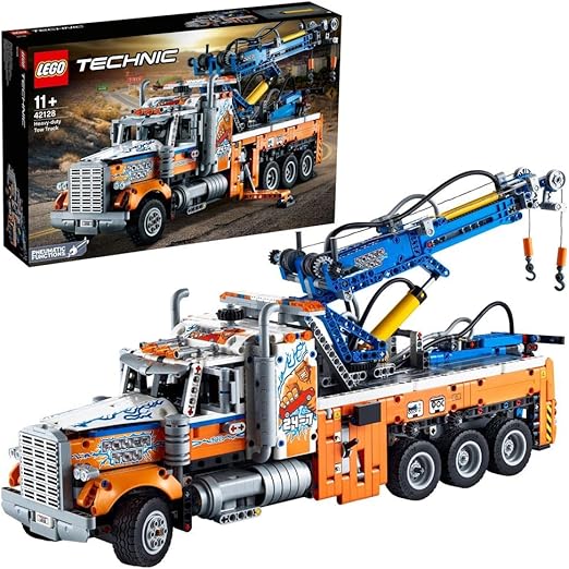 LEGO Technic Heavy-Duty Tow Truck 42128 Building Blocks Toy Car Set; Toys for Boys, Girls, and Kids (2,017 Pieces)