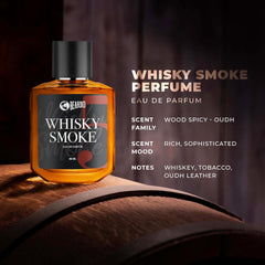 Beardo Whisky Smoke Perfume for Men, 50ml | Spicy, Woody - Oudh | Long Lasting Mens Perfume | Date night fragrance Body Spray for Men