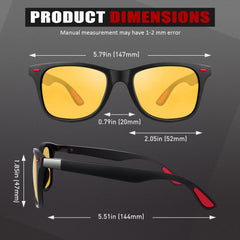 GQUEEN Classic Horn Rimmed Semi Rimless Polarized Sunglasses for Men Women GQO6