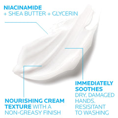 La Roche-Posay Cicaplast Hand Cream, Instant Relief Moisturizing Hand Lotion for Dry Hands, Fragrance Free, 1.69 fl. oz.